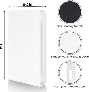 9 túi dây kéo Chất kết dính 360 tay giao dịch Thẻ trắng lưu trữ an toàn vật liệu tương thích TCG thể thao sưu tầm bên nộp hồ sơ - Product Image 5