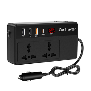 200W kép USB 18W DC 12V để <span class=keywords><strong>AC</strong></span> 110V xe điện biến tần sạc nhanh 20W USB C xe cắm <span class=keywords><strong>Adapter</strong></span> Outlet cho máy tính xách tay - Product Image 2