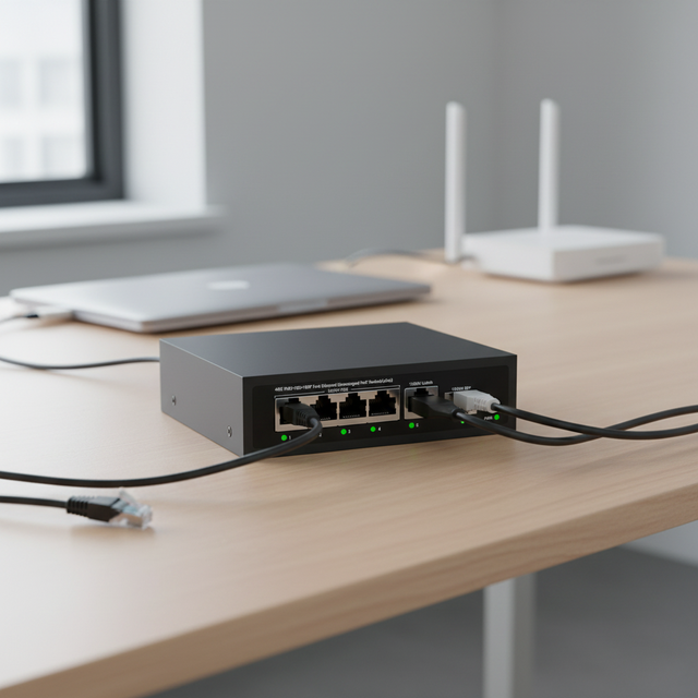 Hot Sale Cost Effective 6 Port Gigabit PoE Switch 10/100/1000Mbps 65W Unmanaged Ethernet Switch for IP Camera CCTV Security