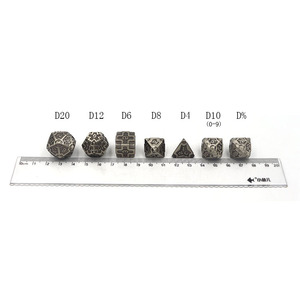 Jeu de dés métalliques, éléments en polyhémisphère, pour jeux de combat, 10 pièces, livraison gratuite en chine - Product Image 2