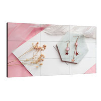 Écran mural LCD TFT à épissure de 46, 49 et 55 pouces, cadre de 1,8 à 3,5 mm, luminosité de 500 cd/m², angle de vision de 178° pour l'affichage numérique