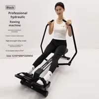 Máquina de remo hidráulica multifuncional para uso doméstico, equipo de fitness de cuerpo completo, remo doble para ejercitar cintura y espalda
