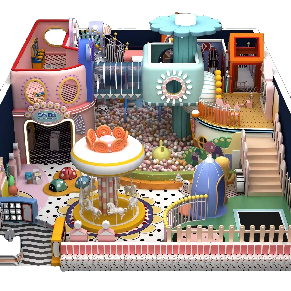 Customized Commercial Amusement Park Amusement Play Pool Design Indoor Amusement Park Soft Game
