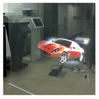 Film de projection holographique 16:9 3D pour vitrine publicitaire, film transparent interactif HD pour affichage en magasin de bijoux