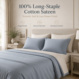 Hilton Hotel Signature Egyptian Cotton <strong>Percale</strong> <strong>Bedding</strong> 400TC White California King Stylish Western Super Hotel Bed Covers Sale - Product Image 2