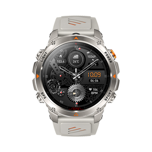 Montre connectée GPS d'extérieur HT37, grande autonomie de 4 jours, suivi du sommeil, boussole, bracelet en silicone, rappel d'appels, étanche 3ATM - Product Image 5
