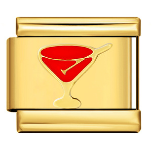Classique étoiles dorées lune sac à main café vin verre <span class=keywords><strong>bougie</strong></span> en acier inoxydable lien Fit 9mm fabrication de bijoux bricolage italien <span class=keywords><strong>bracelets</strong></span> porte-bonheur - Product Image 4