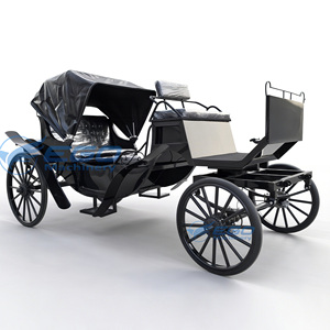 Carruaje Eléctrico Personalizado de Estilo Clásico Europeo, Color Negro, para Turismo y Negocios - Product Image 1