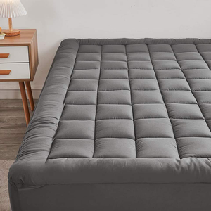 Толстый наматрасник размера «Queen» с эффектом «подушечки», роскошный, охлаждающий, аналог пухового матраса - Product Image 3