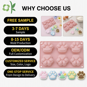 Moule en silicone OKSILICONE <span class=keywords><strong>pour</strong></span> gâteaux, fondants et bonbons, avec motifs lettres, patte d'<span class=keywords><strong>anniversaire</strong></span>, outils de pâtisserie 1x0 - Product Image 1