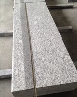 G602 Weiß-Grauer Granit Treppen, Granitstufen mit Rutschfestigkeit, Rillen, Abgerundete Kanten, Tritte, Granit-Treppenhaus, Setzstufen
