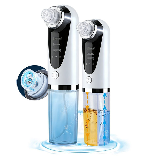 Beauty Product Facial Cleaner Electric Micro Small Bubble Water Cycle Acne Pore Vacuum Blackhead Remover Device