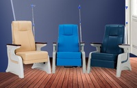 Hochey médical clinique pour une personne hôpital cuir acier intraveineux chaise goutte à goutte inclinable canapé design pour application scolaire
