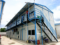 Plans de maison K modernes à faible coût Préfabriqué Étudiant K Home Living Maisons à panneaux sandwich d'hébergement transportables préfabriquées