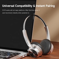 Headset Gaming SY-R1 Berkualitas Tinggi P9 Nirkabel Over-ear BT5.4 Bahan Logam Tahan Air IPX5 Tingkat Studio untuk Ponsel