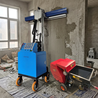 Offre Spéciale ZHONGMEI Machine à Enduire Semi-Automatique Haute Efficacité pour Béton et Ciment, Enduiseuse Murale 800 M/8 Heures, Prix Abordable