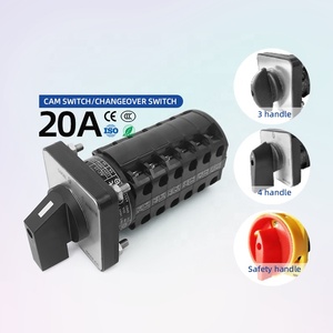 Interruptor De Leva Eléctrico Fafeicy | Selector Giratorio De 4 Posiciones, 16A 220-380V, Contactos De Aleación De Plata