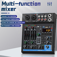 Console audio numérique mini portable OEM M4 professionnelle 4 canaux pour enregistrement en direct sur ordinateur et DJ