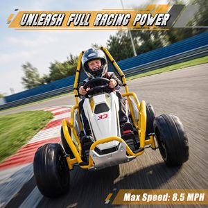 Elektrisches Rennbuggy-Go-Kart für Kinder und Erwachsene mit 24V-Batterieantrieb, 40 km/h Höchstgeschwindigkeit und 200 kg Tragfähigkeit - Product Image 4