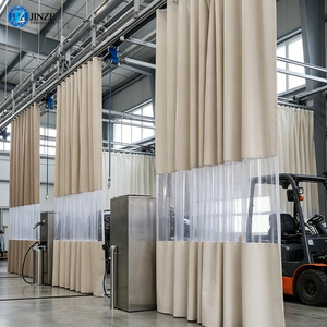 Bâche de séparation pour cabine de lavage automobile en vinyle PVC thermosoudé, imperméable, avec fenêtre transparente, anti-éclaboussures - Product Image 3