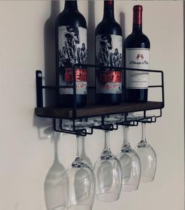 Estante <span class=keywords><strong>de</strong></span> exhibición <span class=keywords><strong>de</strong></span> vino <span class=keywords><strong>de</strong></span> hierro montado en la pared moderno y simple Estante <span class=keywords><strong>de</strong></span> almacenamiento <span class=keywords><strong>de</strong></span> vidrio desordenado elegante Producto transfronterizo - Product Image 3