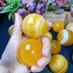 Esfera de Calcita Amarilla Pulida de Alta Calidad Tallada Naturalmente al por Mayor para Sanación y Decoración - Product Image 2