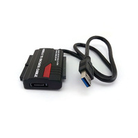 Kabel adaptor antarmuka Data USB3.0 untuk IDE SATA PATA 2.5/3.5 Hard Drive Disk HDD SSD 5Gbps untuk komputer Desktop