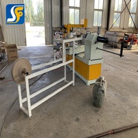 Machine automatique à grande vitesse pour la fabrication de tubes en carton spiralé et de petits mandrins en papier, avec couteaux multiples