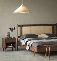 Dreamhause Lit en bois massif Offre Spéciale de haute qualité Mobilier de maison style asiatique Hôtel Lit double en bois 1.5m Lit King Size Queen Size