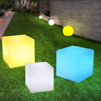 Chaise lumineuse LED rechargeable de 12 pouces, lumière solaire, siège lumineux avec télécommande, 16 couleurs RVB, étanche IP66, pour la maison, le patio, le jardin, les fêtes
