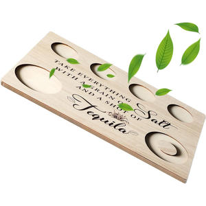 Bandeja de madera duradera y resistente para chupitos de <span class=keywords><strong>tequila</strong></span> con borde de sal, apta para servicio prolongado, para cerveza Foster's de <span class=keywords><strong>España</strong></span> - Product Image 3