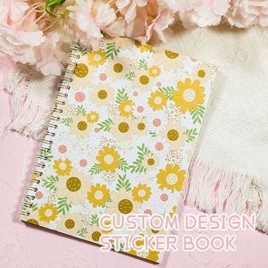 Carnet à spirale personnalisé en gros avec couverture recyclable, design sur mesure, couleurs variées, pour livre d'autocollants, livre d'images, carnet à couverture rigide - Product Image 2