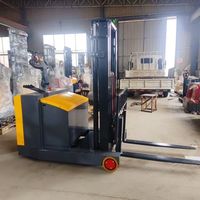 Chariot élévateur électrique à bras télescopique 1,5T, transpalette contrepoids pour entrepôt et usage agricole, avec option de basculement avant et arrière des fourches