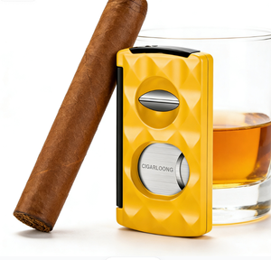 Taşınabilir Çift Taraflı Çok Fonksiyonlu Paslanmaz Çelik Puro Kesici, V Kesim Düz Kesim Puro Delici Tutucu ile - Product Image 3