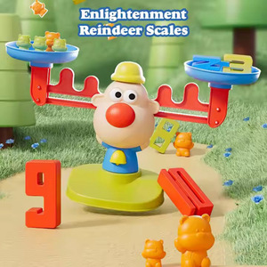 Cadeau de Noël : Jeu d'équilibre renne pour compter – Superbes jeux mathématiques STEM pour enfants de 3, 4 et 5 ans – Jouets éducatifs pour la maternelle - Product Image 6
