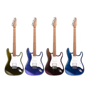 Chitarra Elettrica <span class=keywords><strong>per</strong></span> <span class=keywords><strong>Principianti</strong></span> in Vendita Diretta dalla Fabbrica, Corpo in Pioppo con Tastiera in Acero Carbonizzato e Pickup Attivi S-S-H - Product Image 1