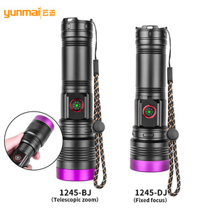Linterna UV de 365 Nm, Luz Negra Recargable con Zoom, Luz Púrpura para Detección e Inspección con Soporte para Batería 18650 - Product Image 2
