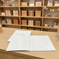 Dossier de présentation en papier écologique en gros, personnalisé, de luxe, avec logo gaufré à chaud, pochettes renforcées, pour documents professionnels
