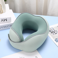 Oreiller cervical en forme de U en mousse à mémoire de forme pour le sommeil Support de tête doux Technique tricotée pour l'utilisation de voiture d'avion à domicile
