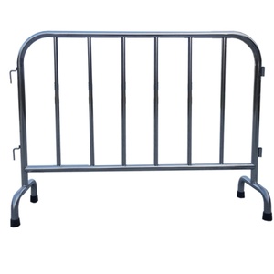 Panneau de clôture en acier inoxydable pour le contrôle des foules, panneau de clôture en métal noir avec fonction anti-rouille - Product Image 1