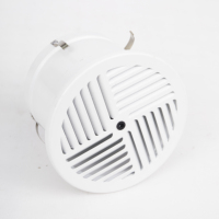 Diffuseurs de ventilation ronds industriels modernes réglables pour sièges, grilles de climatisation de bureau, installation au sol - Aluminium
