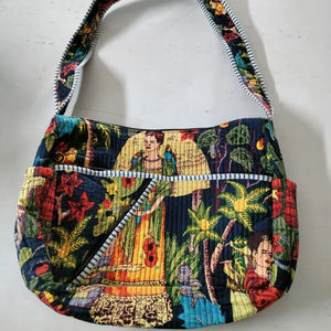 High Quality Handmade Luxury Weekender for Cotton <b>Block</b> Print Quilted Duffle Bag Large Capacity Durable Sport Travel Gym <b>Yoga</b> - Product Image 1