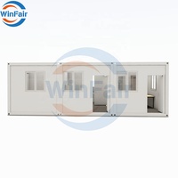 WinFair Mini modulaire anti-séisme préfabriqué 40 pieds café préfabriqué conteneur détachable maison mobile camp de travail Géorgie