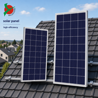 Modules photovoltaïques en silicium monocristallin 150W-180W, efficacité de 15,25 %, système de panneaux solaires pour la production d'énergie domestique