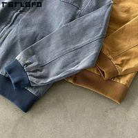 Blouson de travail vintage personnalisé en toile de canard pour homme, style usé, matelassé, coupe courte, type bomber, pour ouvriers
