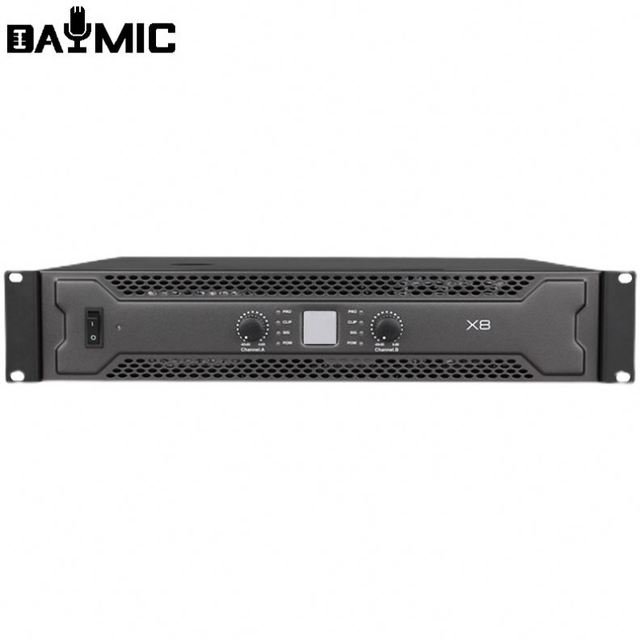 X4 X6 X8 Pure Rear Power Amplifier IC X8 2U 2*800W Professional for Stage Performance Buy Power Amplifier