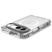 Coque de téléphone transparente magnétique 2026 avec support métallique pour iPhone 18 DUO, anti-chute, rabattable gauche-droite, antichoc, pour iPhone 18