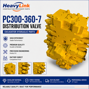 Vanne de distribution HeavyLink PC300-360-7, pièces hydrauliques pour excavatrice, haute résistance, fabrication de précision - Product Image 2