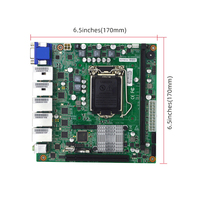 Nouvelles cartes mères Mini ITX X86 LGA1151 Intel H110 Chip 6e et 7e génération de processeurs DDR4 monocanal 16 Go SATA Serveur/Industriel