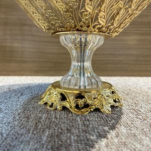 Metallo con manico in metallo, ciotola rotonda di frutta e caramelle - Product Image 4